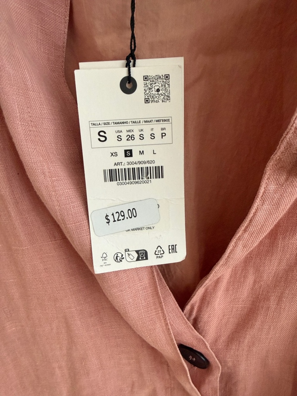 Women’s Lightweight Dust Pink Oversided Bomber - Picture 15 of 15